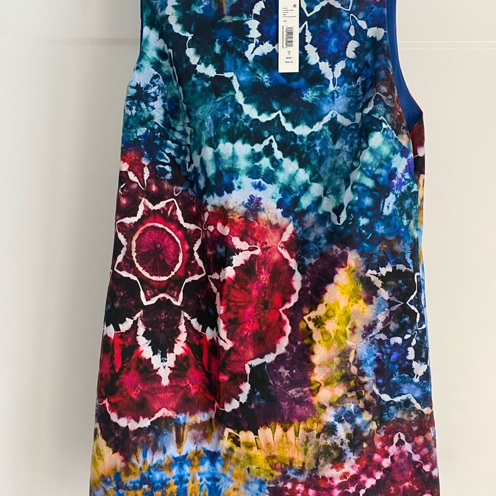 ***Designer*** Alicia Olivia Tie Dye Kaleidoscope mini dress designer| Luxury - Picture 3 of 14